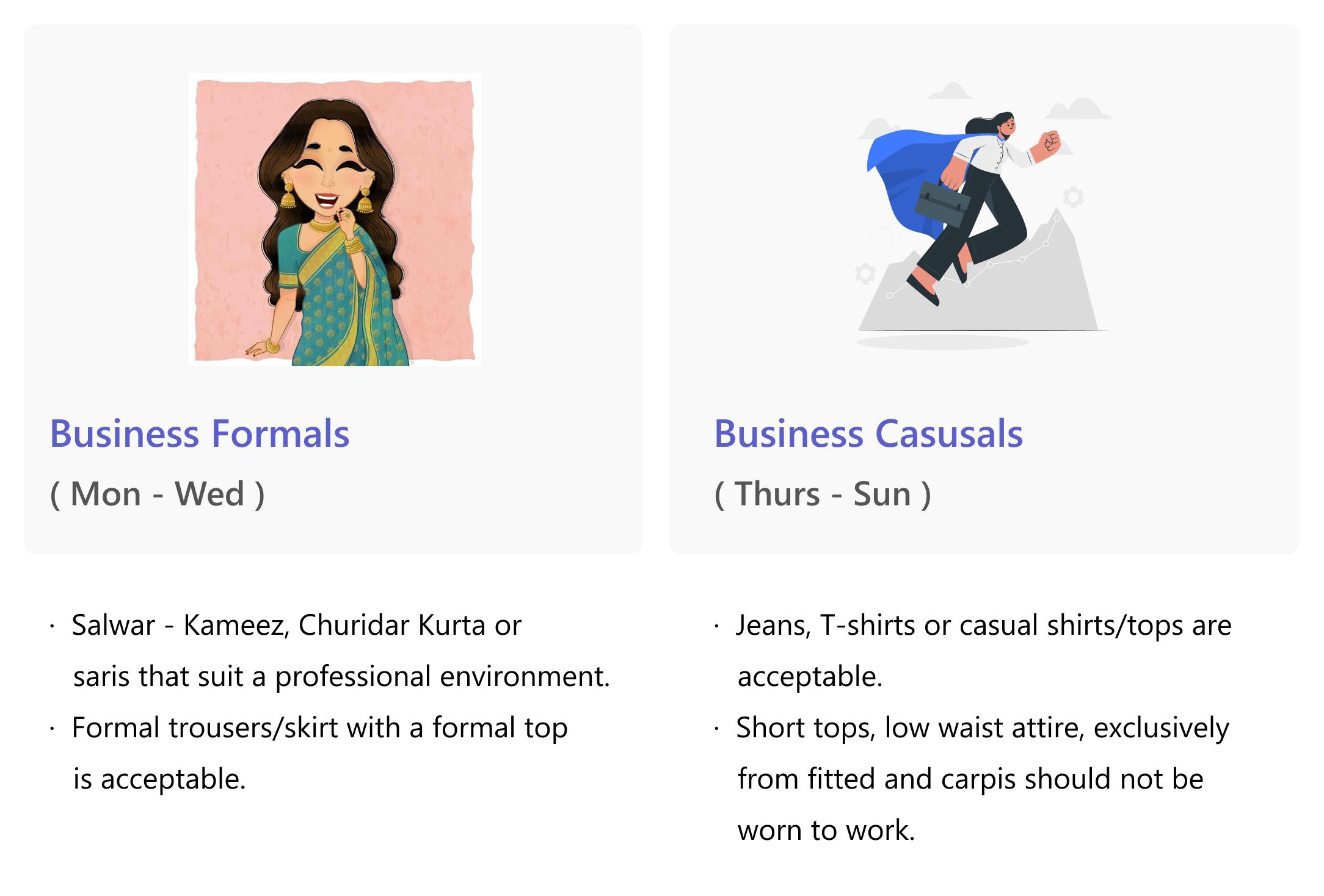 Dress Code women